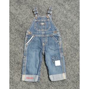 Oshkosh B'gosh Baby Boy's Denim Blue Jean Overalls~Size 6 Months